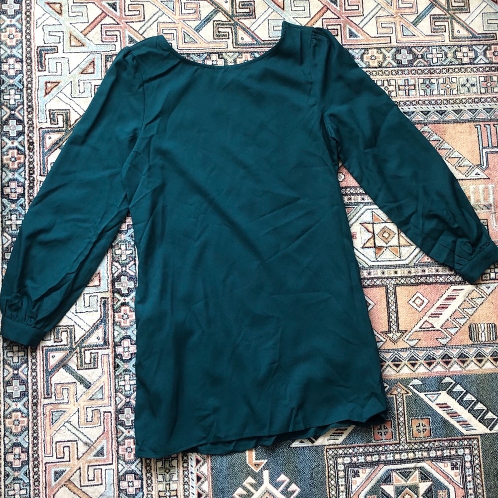 Teal Shift Dress